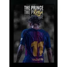 Quadro Decorativo Neymar Jr “O príncipe que não virou rei” (Peça Única) em mdf