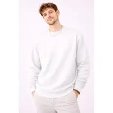 Blusa De Frio Moletom Gola Redonda Unissex Flanelado Liso Sem Estampa Algodão Casaco Feminino Masculino Básico Careca