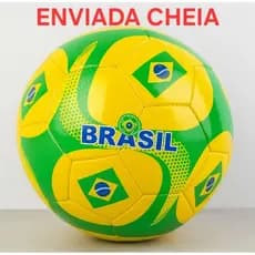 Bola Futebol Couro Sintético Brasil N5 Envio Imediato