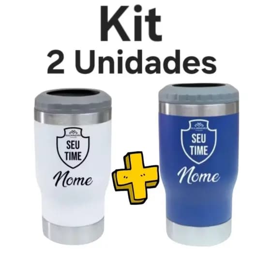 Kit 2 Copo Térmico Modelo Long Neck Personalizado