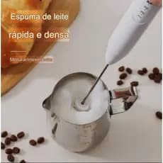 Batedor Misturador Mixer Elétrico para Bebidas Leite Café Clara de Ovos 2 em 1 (1500MAH)