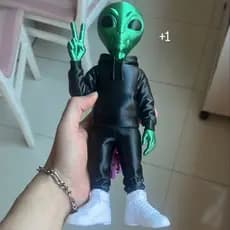 Boneco ET Verde Decoração Linda
