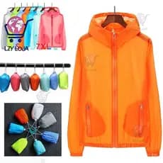 (S-7XL) Jaqueta de caminhada com proteção solar, masculina, feminina, ultraleve, corrida, pesca, ciclismo, corta-vento