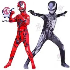 Novos Trajes Venom 2 Crianças Macacão Meninos Symbiont Spiderman Trajes Superheros Cosplay Trajes De Halloween Para Anún