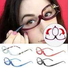Lupa De Óculos Maquiagem Rotativos Multifuncionais Monocle De Estrutura Completa