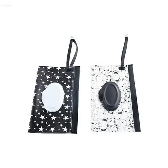Bolsa Para Lenços Umedecidos ADAMES , Útil , EVA , Acessório Carrinho De Bebê , Capa Flip , Design De Desenho Animado ,