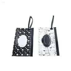 Bolsa Para Lenços Umedecidos ADAMES , Útil , EVA , Acessório Carrinho De Bebê , Capa Flip , Design De Desenho Animado ,