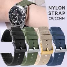Pulseira De Relógio De Nylon De Liberação Rápida De 20 Mm 22 Lona Universal Para Smart watch Esportiva Militar De Estil