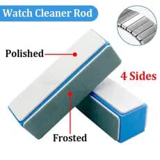 1/2/4pcs Haste De Limpeza De Relógio Esponja De Polimento De 4 Lados Lixar 4000/1000 Malha Pulseira De Aço Inoxidável Jo
