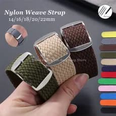 Pulseira De Relógio NATO De Tecido De Nylon 14 Mm 16 18 20 22 Universal Lona Macia Para Homens E Mulheres , Esportiva De