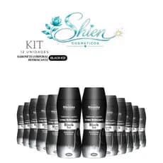 Kit 12 Unidades Sabonete Líquido Íntimo Refrescante Black Ice 200Ml Rhenuks (Afilhado)