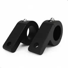 Suporte Abraçadeira Guidon Alumínio Preto Para Farol de LED Auxiliar Barra de LED Moto 3,8cm