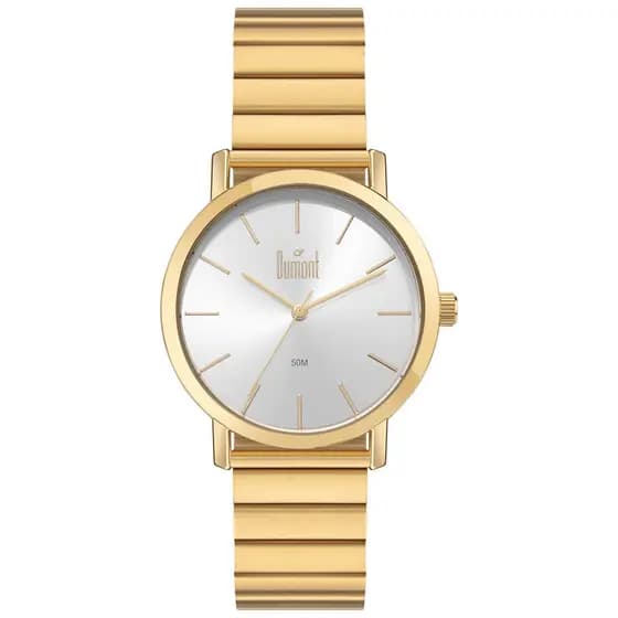 Relógio Dumont Masculino Traveller Dourado - DU2035MPA/4K