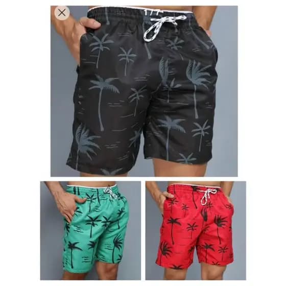 KIT 3 BERMUDA MAURICINHO COQUEIRO SHORT MODA PRAIA