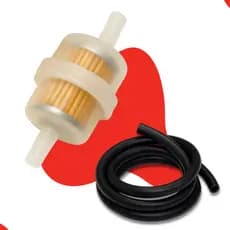 Filtro De Gasolina Moto Carburada Com Mangueira Universal Motorizada Mobilete