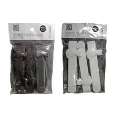 Kit 3 Peças Prendedor de Embalagens de Gatinhos para Alimentos Preto/Branco