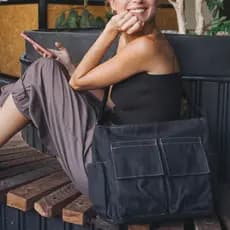 Tote Bag de Lona Tamanho Grande Tote Bag Daily