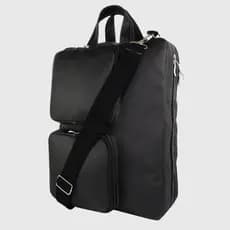 Mochila 3 em 1 Bolsa Mochila Pasta Transversal Executiva em Couro Sintético