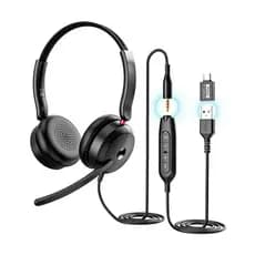 Headset Game Profissional Onikuma X81 P2 P3 USB Type-C Tipo H390 C3220 Preto