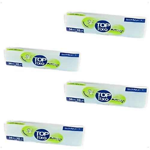 Kit 4 Saco De Lixo Para Pia Banheiro 160 Unidades 4 Rolos 160 Unidades