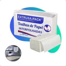 Papel Toalha Interfolha Branco P/ Banheiro 20x20 1000 Folhas