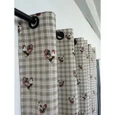Cortina Para Cozinha 2,60x1,40 Rústica estampada, Linha Premium