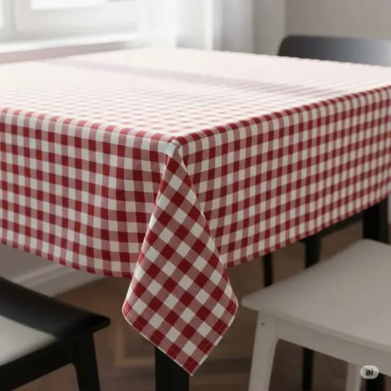Toalha De Mesa Xadrez Quadrada Para Piquenique