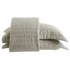 Kit Colcha Queen 2,40x2,60 C/ 2 Porta Travesseiros Crinckle