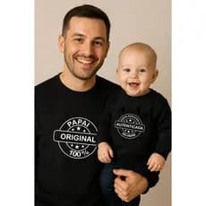 Kit Blusa de moletom Tal pai Tal Filho FILHACOPIA AUTENTICADA DIA DOS PAIS