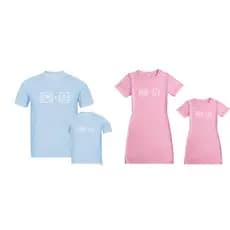 Kit familia crtl c ctrl v pai filho filha mae