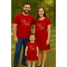 Kit camisetas Natal vestido camiseta feliz natal