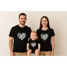 Kit Camisetas Família Pai Mae Filho Filha