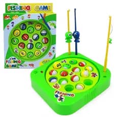 Brinquedo De Pescaria Jogo Pega Peixe Com 3 Varas e 15 Peixes Coloridos