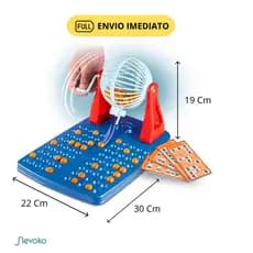 BRINQUEDOS INFANTIL BINGO 48 CARTELAS + 90 BOLINHAS GLOBO GIRATÓRIO JOGO COMPLETO