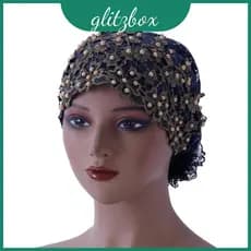 Chapéu De Cetim Bordado Étnico Feminino De Verão Com Contas De Pérola Para Mães E Mulheres Adultas
