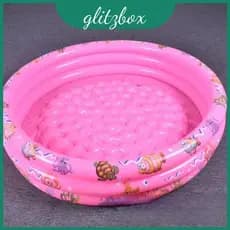 Piscina Inflável Infantil Em Vários Tamanhos Com Fundo De Bolha E Pvc Ecológico Para Recreação De Verão