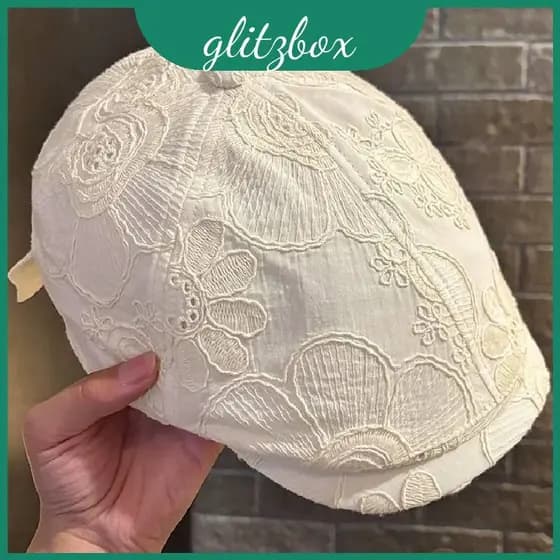 Chapéu De Sol De Aba Larga Bordado Feminino De Verão Com Tecido Respirável Para Deslocamento Da Moda