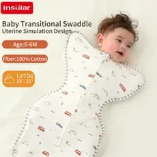 Insular Aconchegante Algodão Anti-Salto Bebê Swaddle Cobertor Saco De Dormir Todas As Estações Infantil Casulo Envoltóri