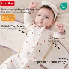 Insular Respirável Algodão Bebê Swaddle Envoltório Estilo Casulo Saco De Dormir Anti Kick Cobertor Para Recém-Nascidos I