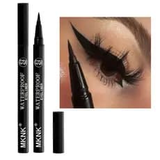Delineador suave de secagem rápida 24 horas - Linha de olhos preta Natural - Cosméticos para os olhos à prova d'água de