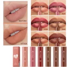 Delineador labial vermelho Natural fosco - de longa duração à prova d'água à prova de suor, fácil de colorir, efeito de