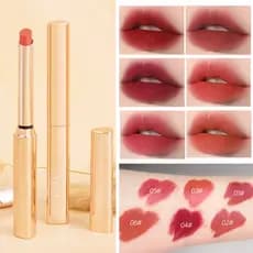 Batom antiaderente à prova d'água, efeito de maquiagem com névoa, longa duração, sem desbotamento, cosméticos labiais, c