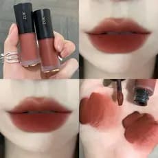 Série vermelha duradoura à prova d'água esmalte labial-fosco vermelho duradouro não desbota-não é fácil de tirar maquiag