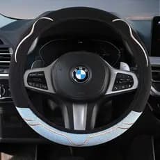Capa de volante capa de volante verão gelo seda capa de volante respirável antiderrapante absorvente de suor bonito bord