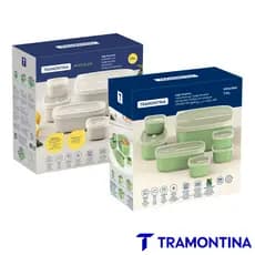 Jogo Tramontina MixColor 7 Potes com Tampa Transparente