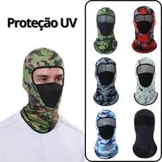 Máscara Balaclava Touca Ninja Gorro Motoqueiro Ciclista Pesca Respirador Esporte Protetor Solar UV