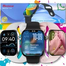 Relógio Smartwatch W11X 46mm Responde Whatsapp 1GB de memoria Microwear Serie 11 + Brindes