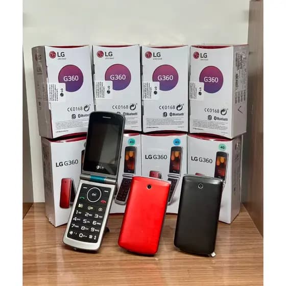 Celular LG Flip G360 3G Dual Chip Idoso Botão Grande Fácil Usar