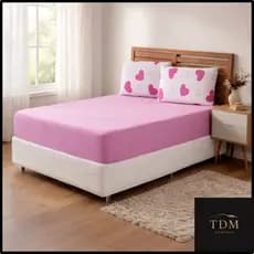 Jogo De Lençol Estampado Cama Box 100% Algodão Com Elástico + Fronhas - SOLTEIRO - CASAL - QUEEN