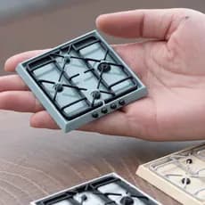 na caixa｜Utensílios de cozinha em miniatura originais de liga, acessórios para casa, casa de bonecas, cena em miniatura